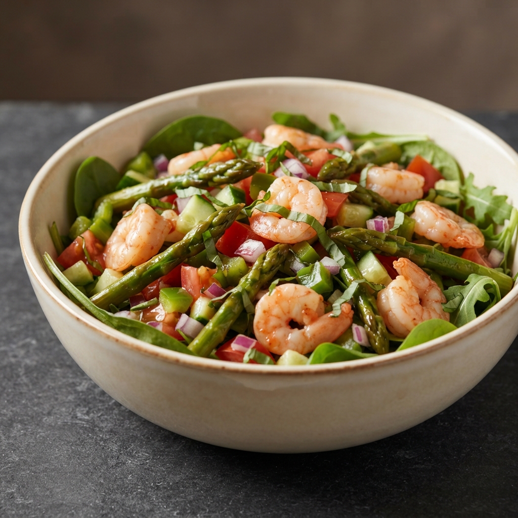 Gazpacho Salad with Shrimp
