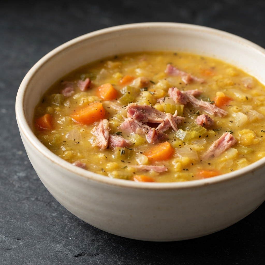 Canadian-Style Yellow Split Pea and Ham Soup