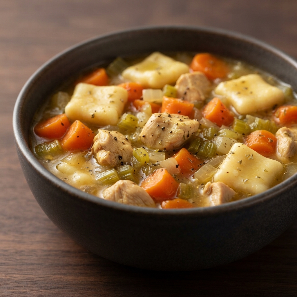 Momma’s Favorite Chicken with Rolled Dumplings