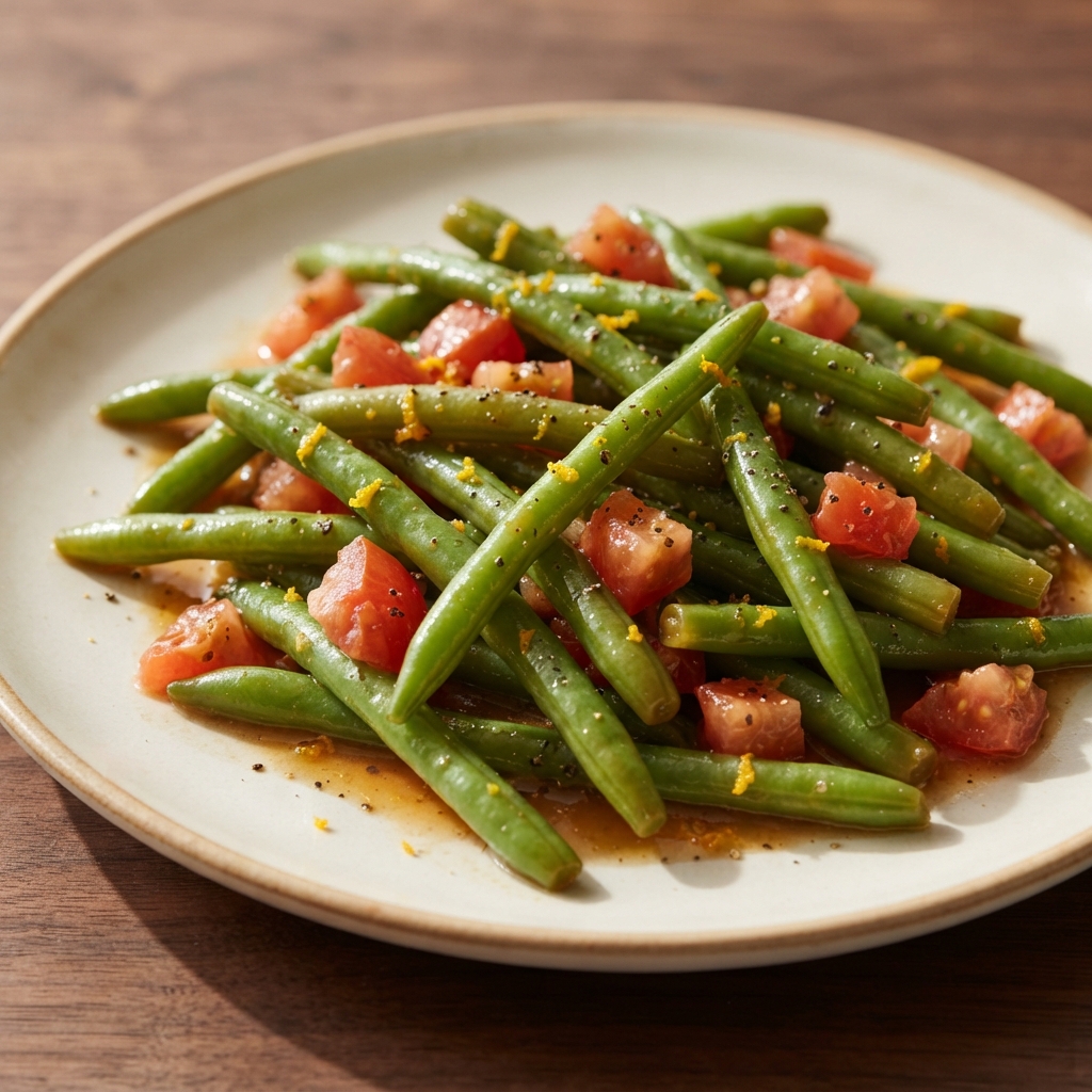 Honey Orange Green Beans