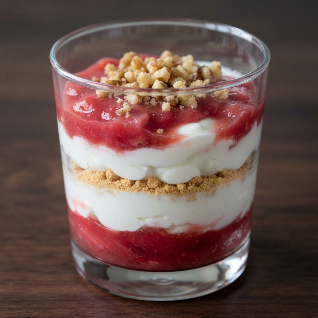 Prep-Ahead Rhubarb Greek Yogurt Parfaits