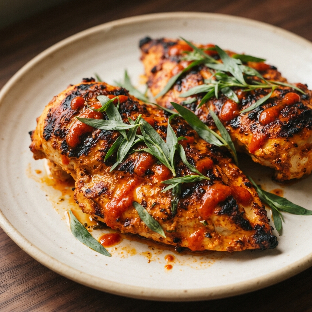 Tarragon-Harissa Yogurt Chicken