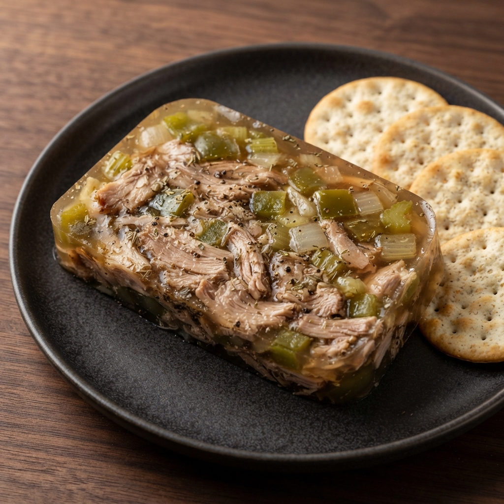 Cajun Pork Head Cheese Terrine