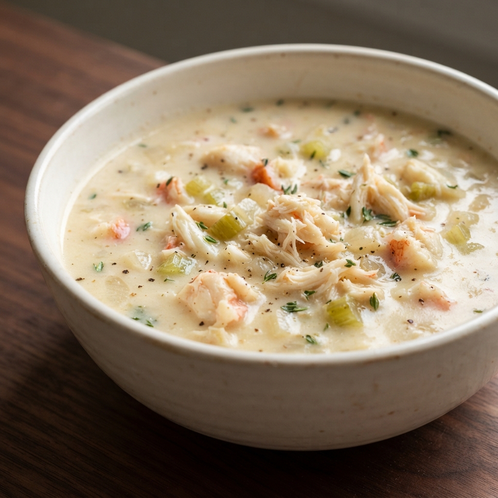 Creamy Dungeness Crab Chowder