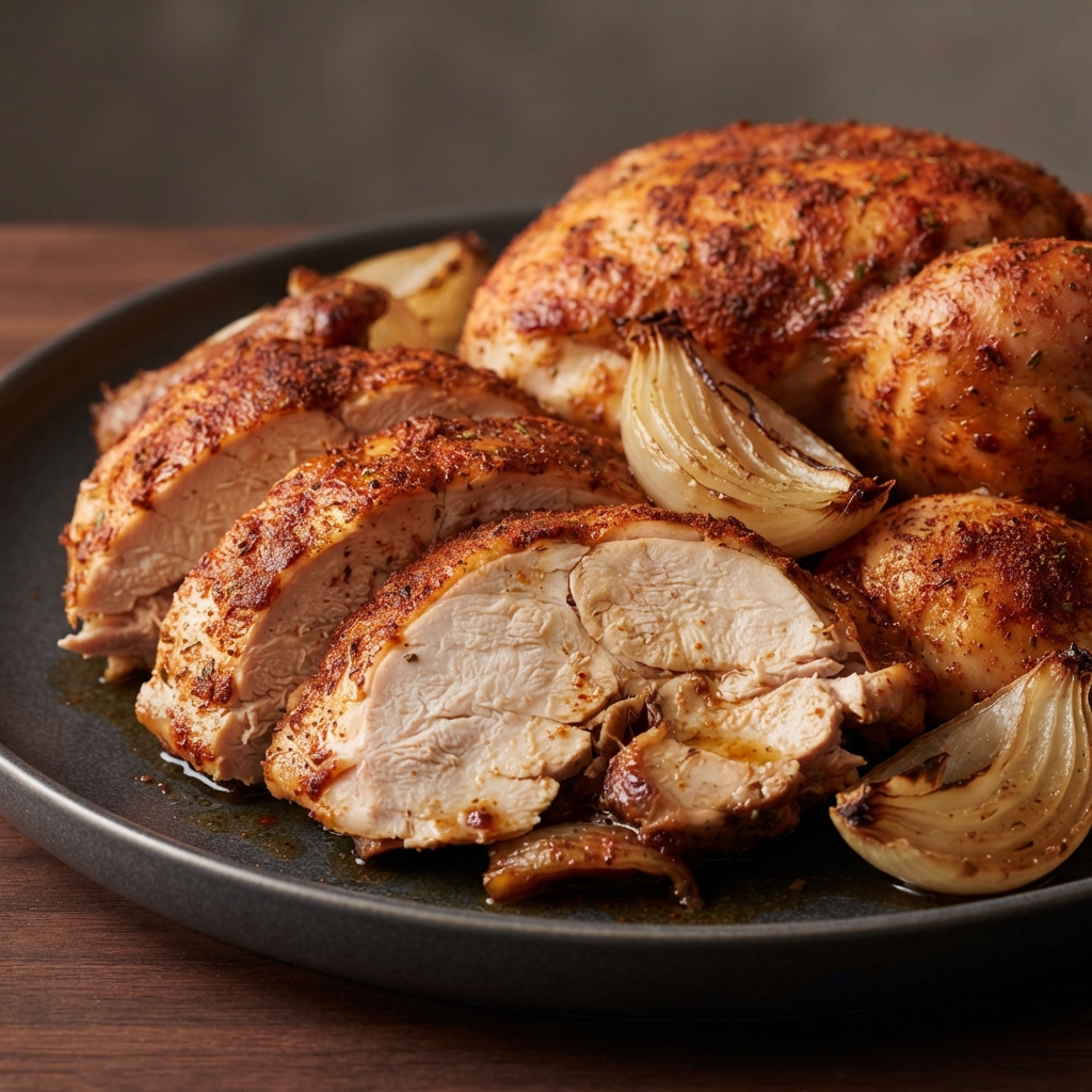Rotisserie-Style Sticky Roast Chicken