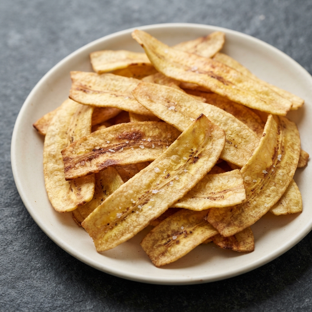 Crispy Air-Fried Plantain Chips