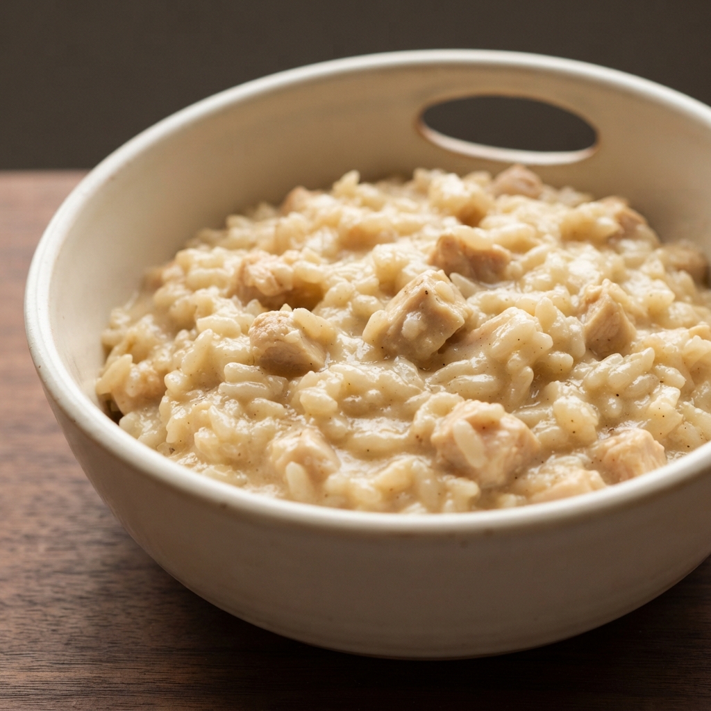 Quick Creamy Chicken and Rice with Canned Chicken