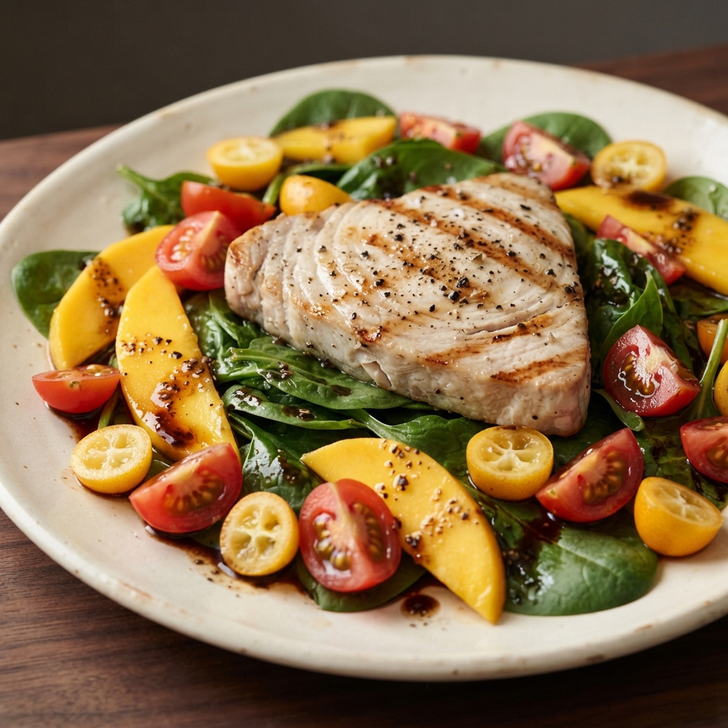Grilled Swordfish Salad