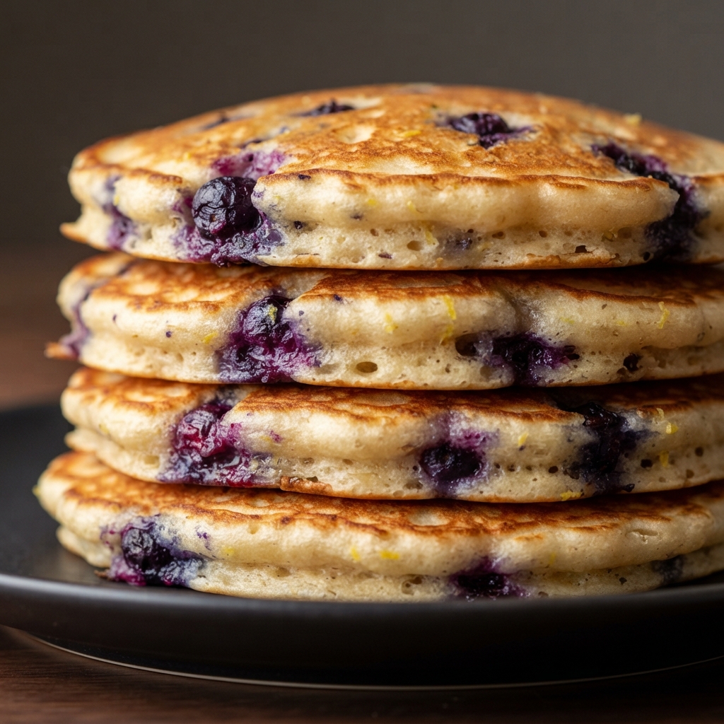 Blueberry-Lemon Breakfast Pancakes
