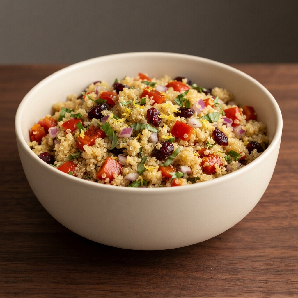 Quinoa Salad with Lemon and Fresh Basil