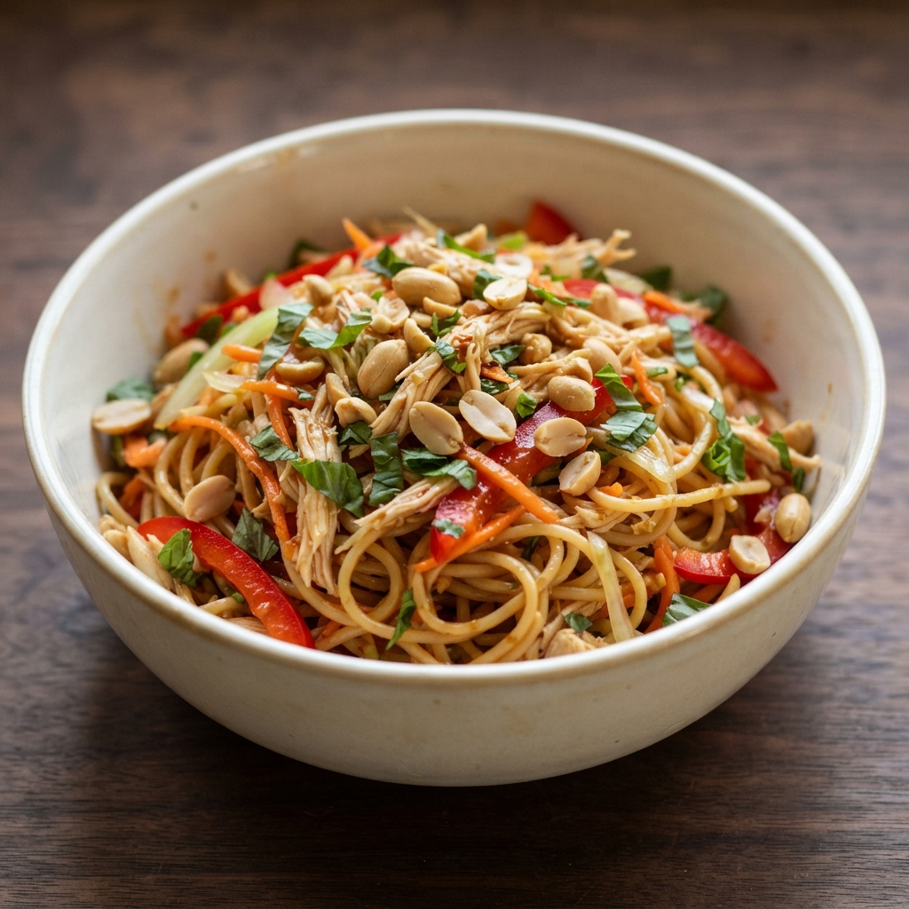 Asian-Style Chicken Noodle Salad