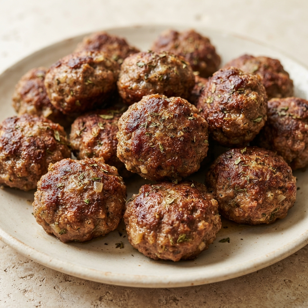 Margaret’s Greek Keftedes Meatballs