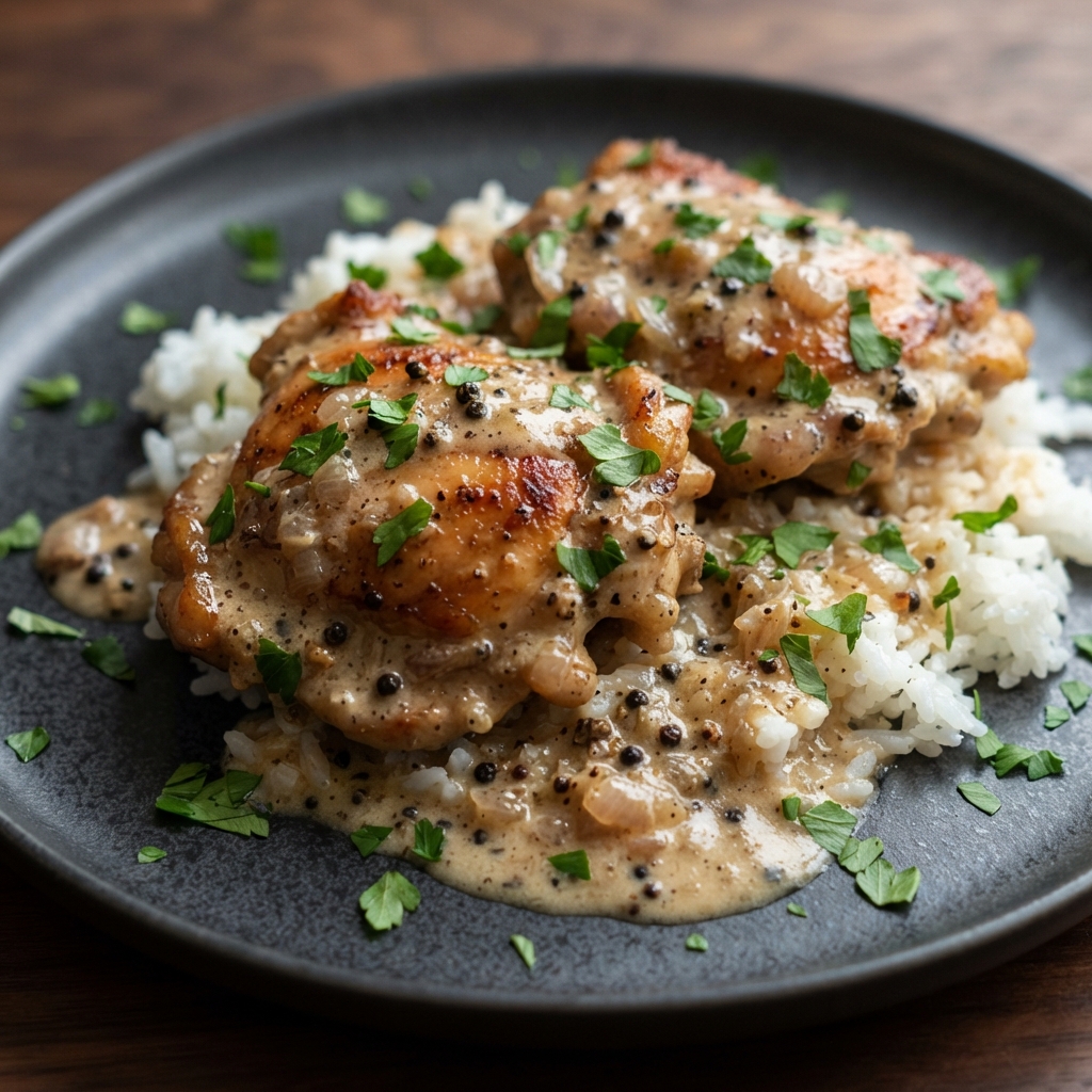 Chicken au Poivre
