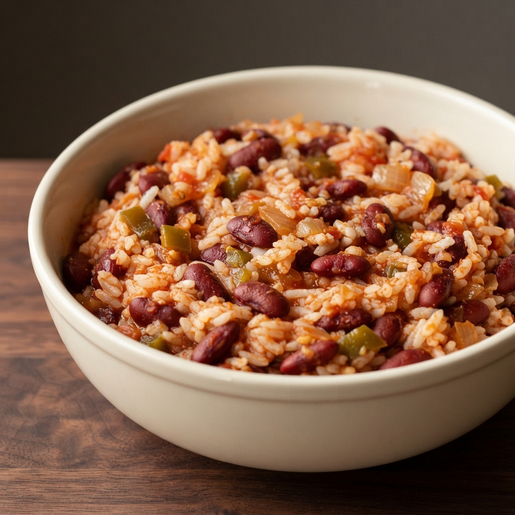 Cuban-Style Rice with Kidney Beans