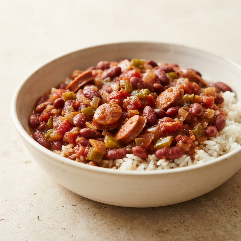 Weeknight Red Beans with Rice