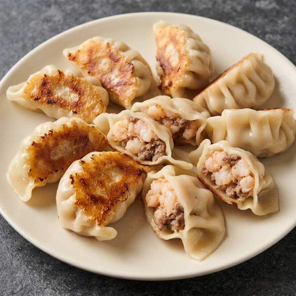 Pan-Fried Chinese Potstickers (Dumplings)