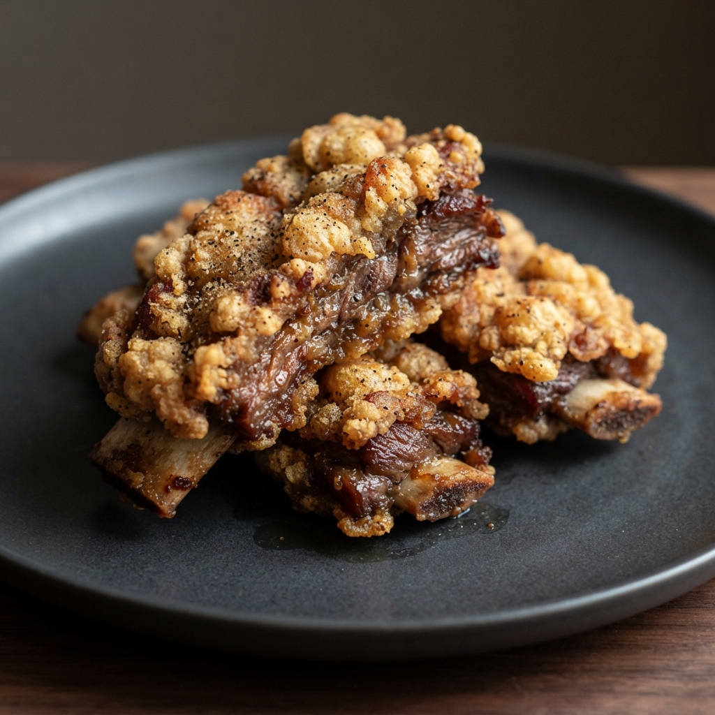 Crispy Deep-Fried Beef Ribs