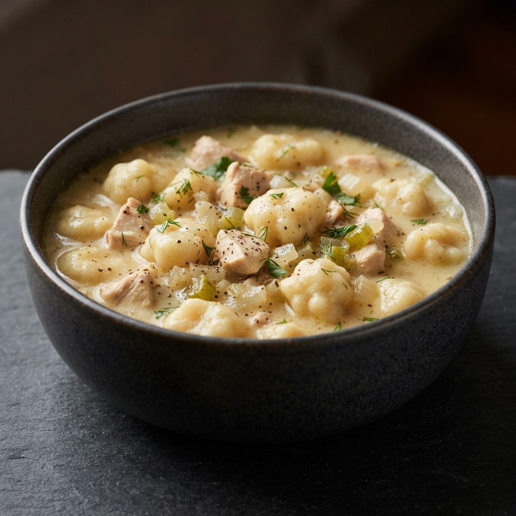 Polish-Style Chicken Soup with Hand-Cut Dumplings