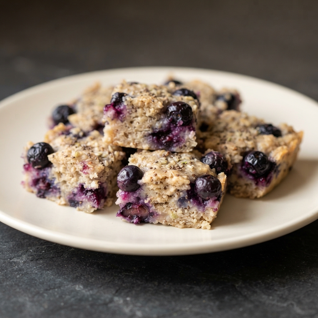 Oatmeal Blueberry Bites for Baby-Led Weaning