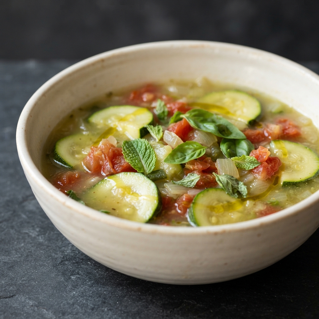 Cool Zucchini and Tomato Soup