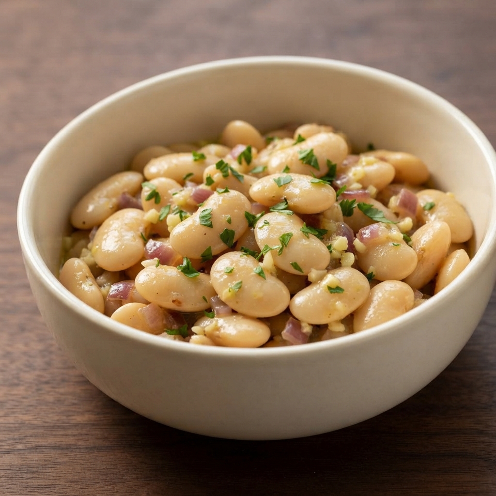 Butter Beans with Lemon and Garlic