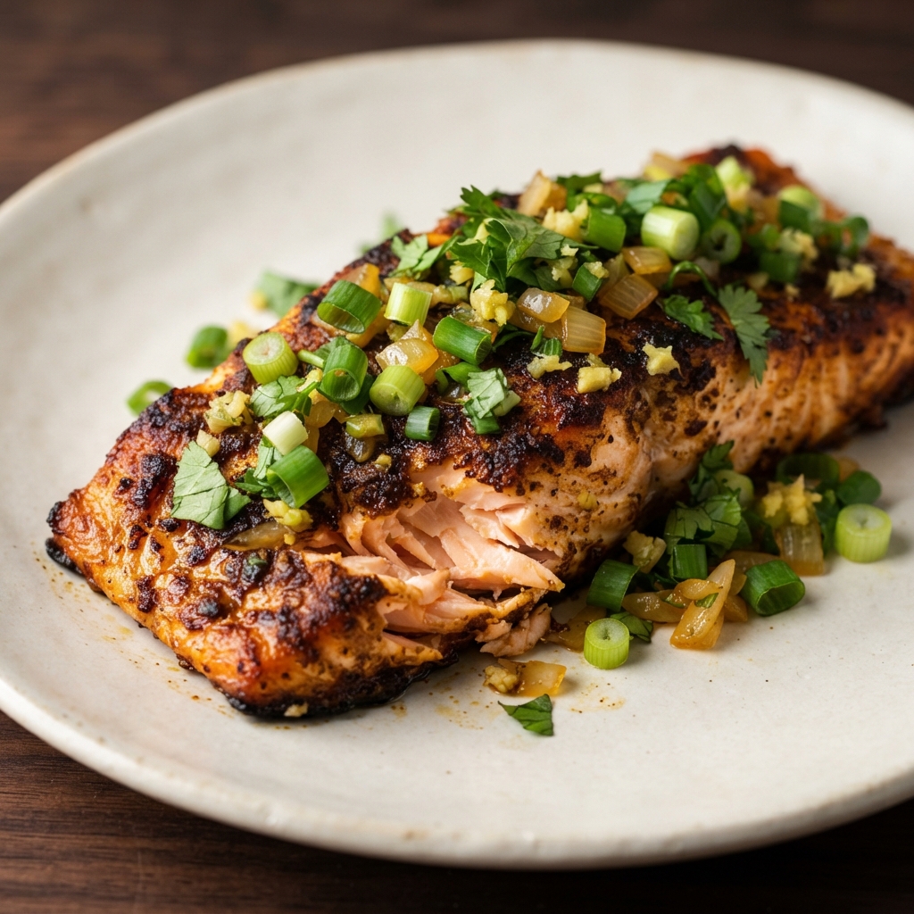 Caribbean Jerk-Seasoned Salmon