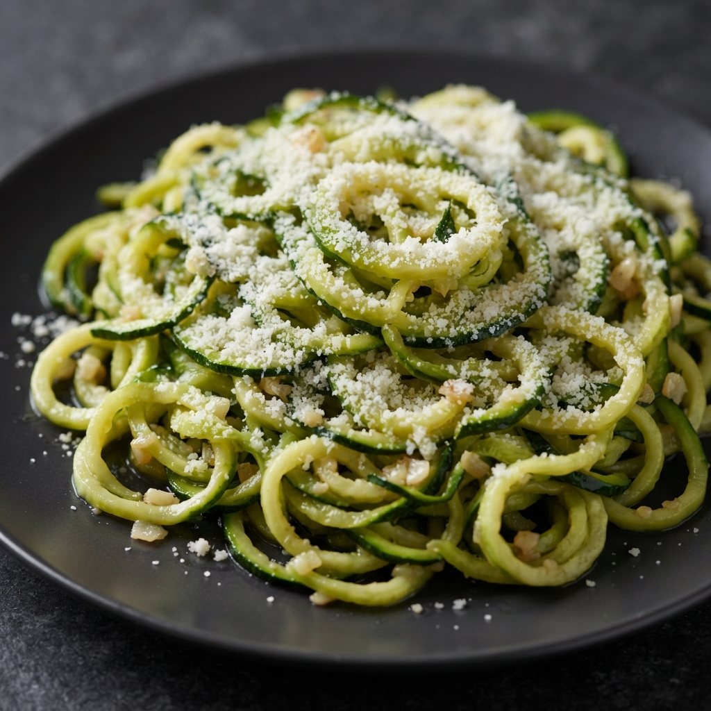 Garlic-Parmesan Zucchini Zoodles