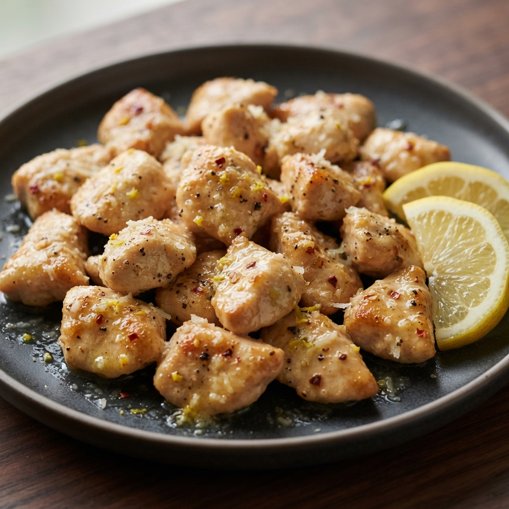 Lemon Parmesan Chicken Bites