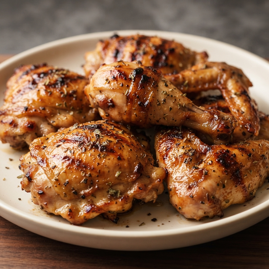 Quick Lemon-Oregano Barbecue Chicken
