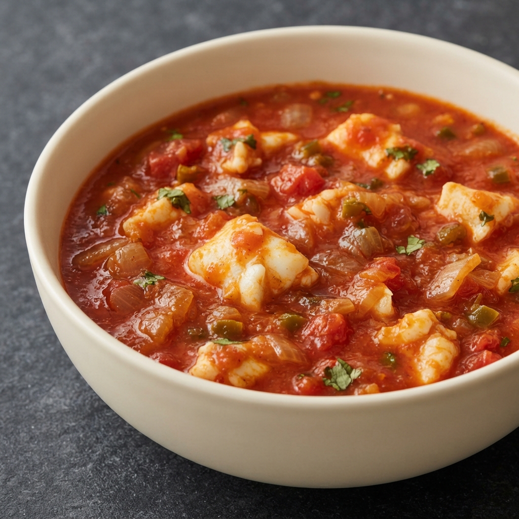 Tomato-Braised Cod Curry