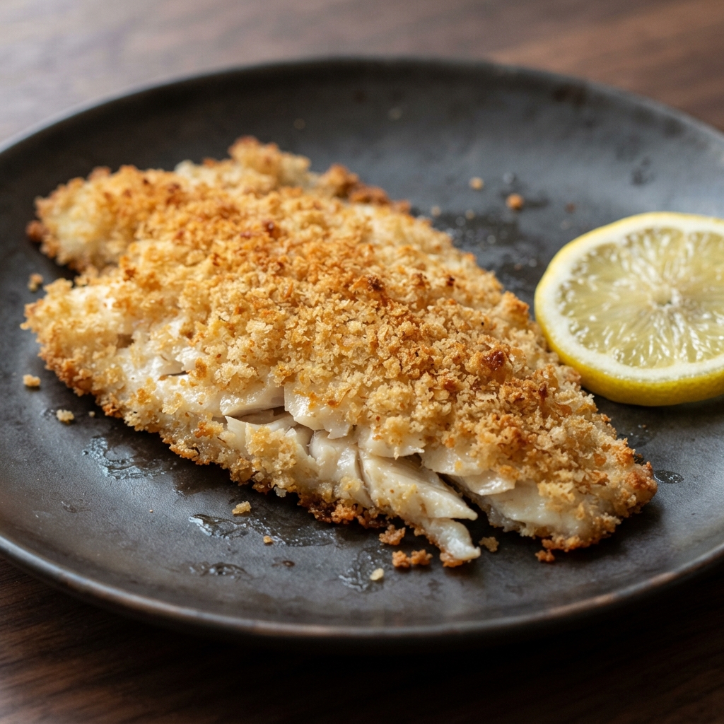 Air Fryer Breaded Flounder