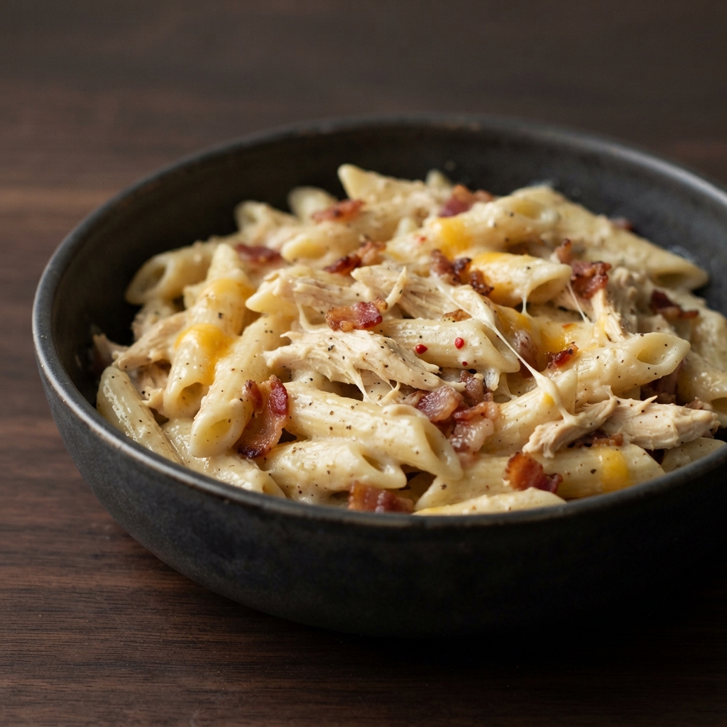 Creamy Ranch Bacon Chicken Penne