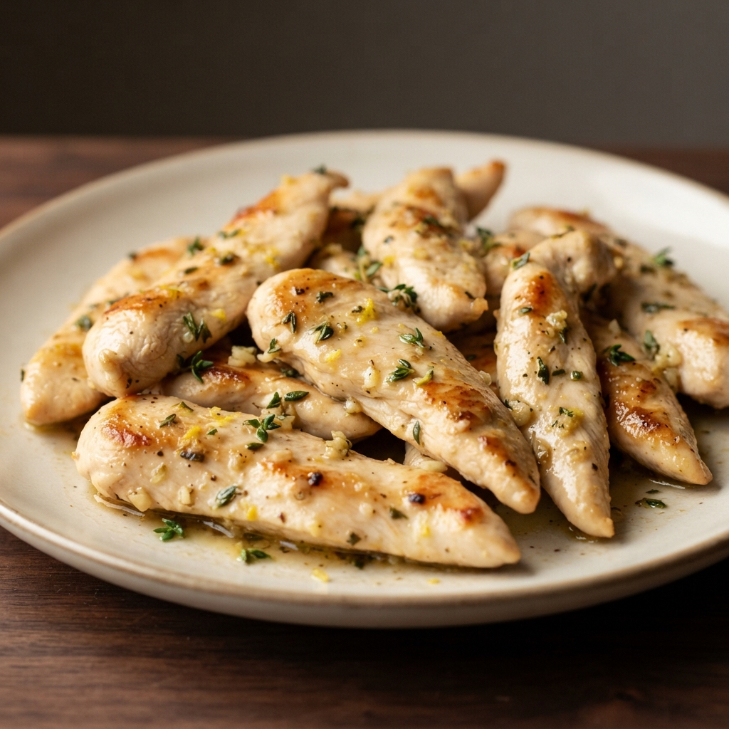 Zesty Lemon-Thyme Chicken Strips