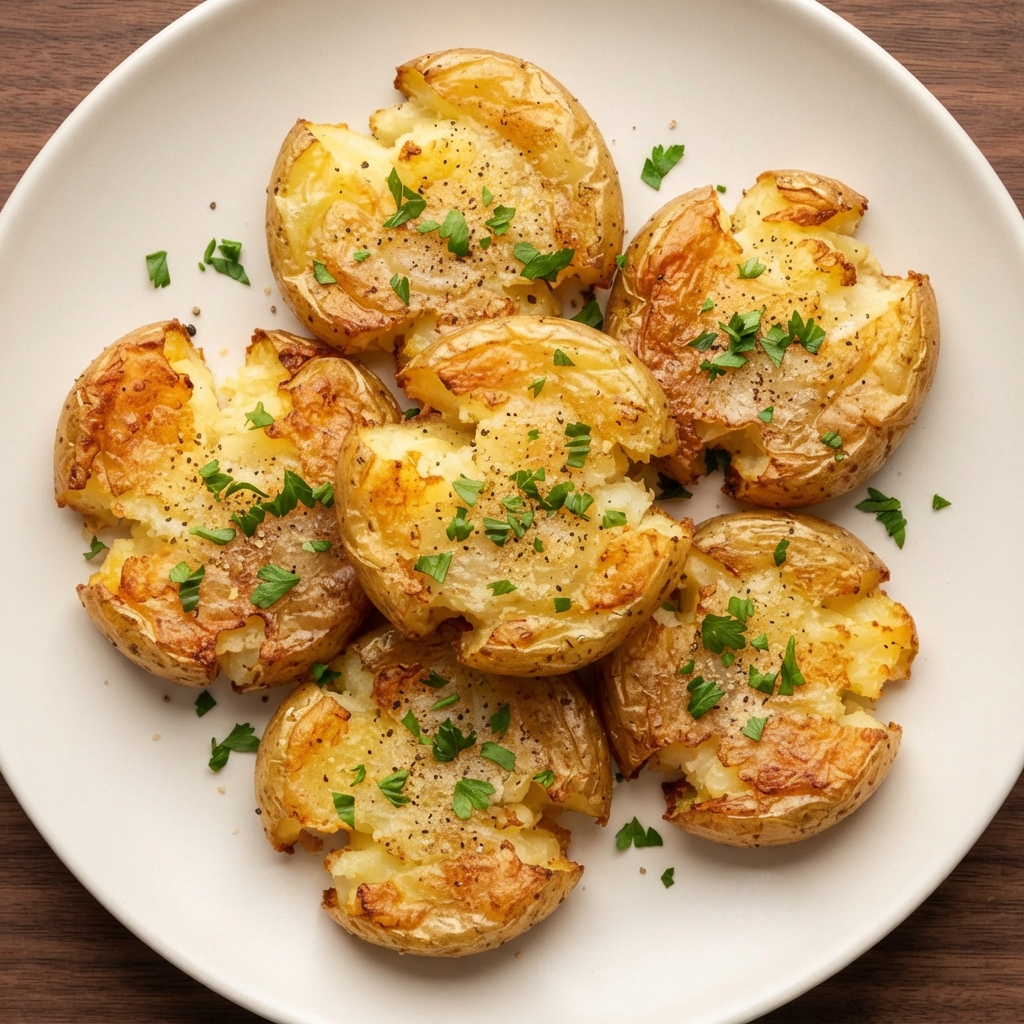 Air Fryer Smashed Potatoes