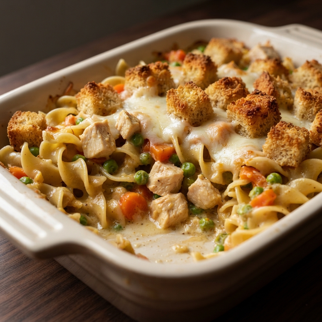 Budget Chicken Noodle Bake