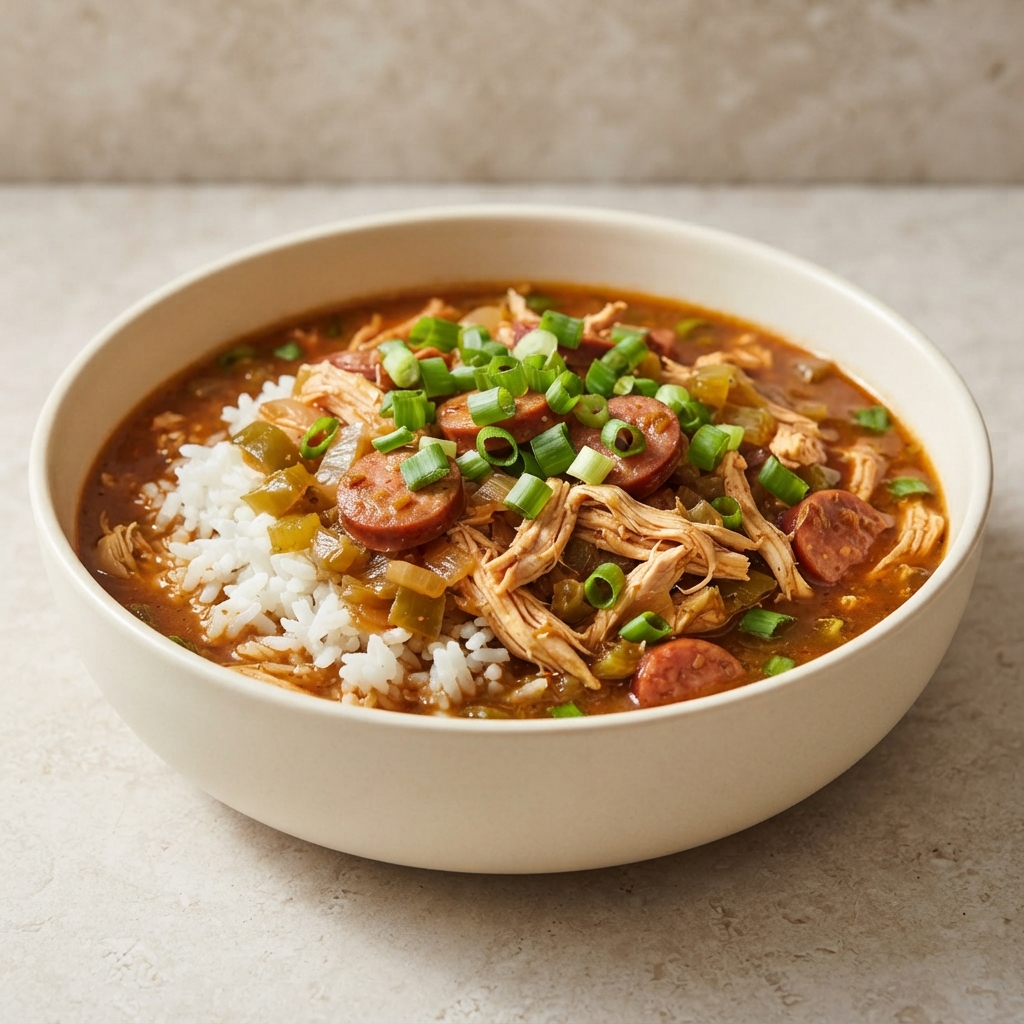 Dupre Family Chicken and Sausage Gumbo