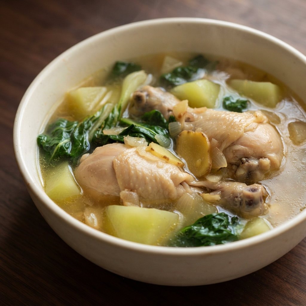 Filipino Ginger Chicken Tinola Soup