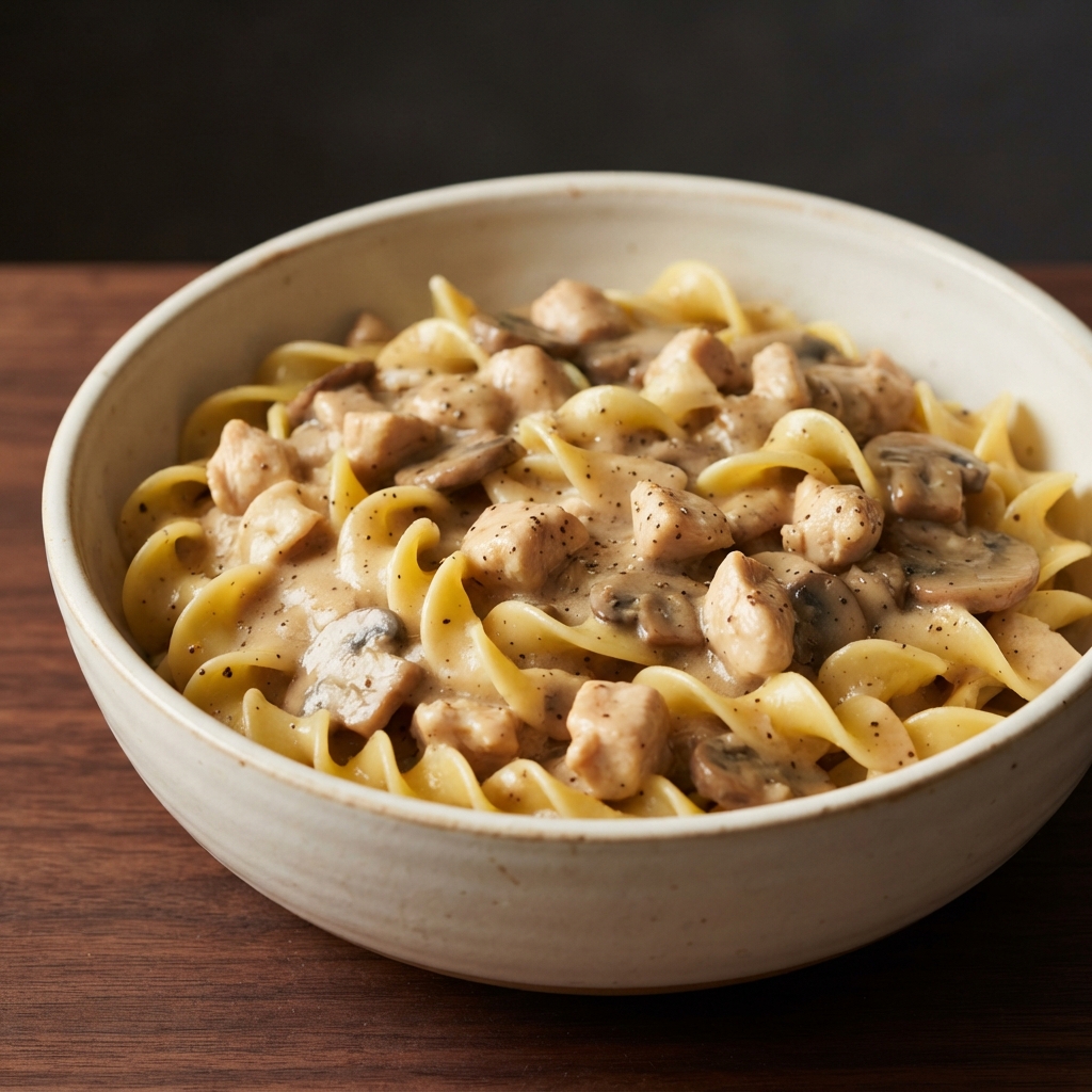 Creamy Chicken Egg Noodles