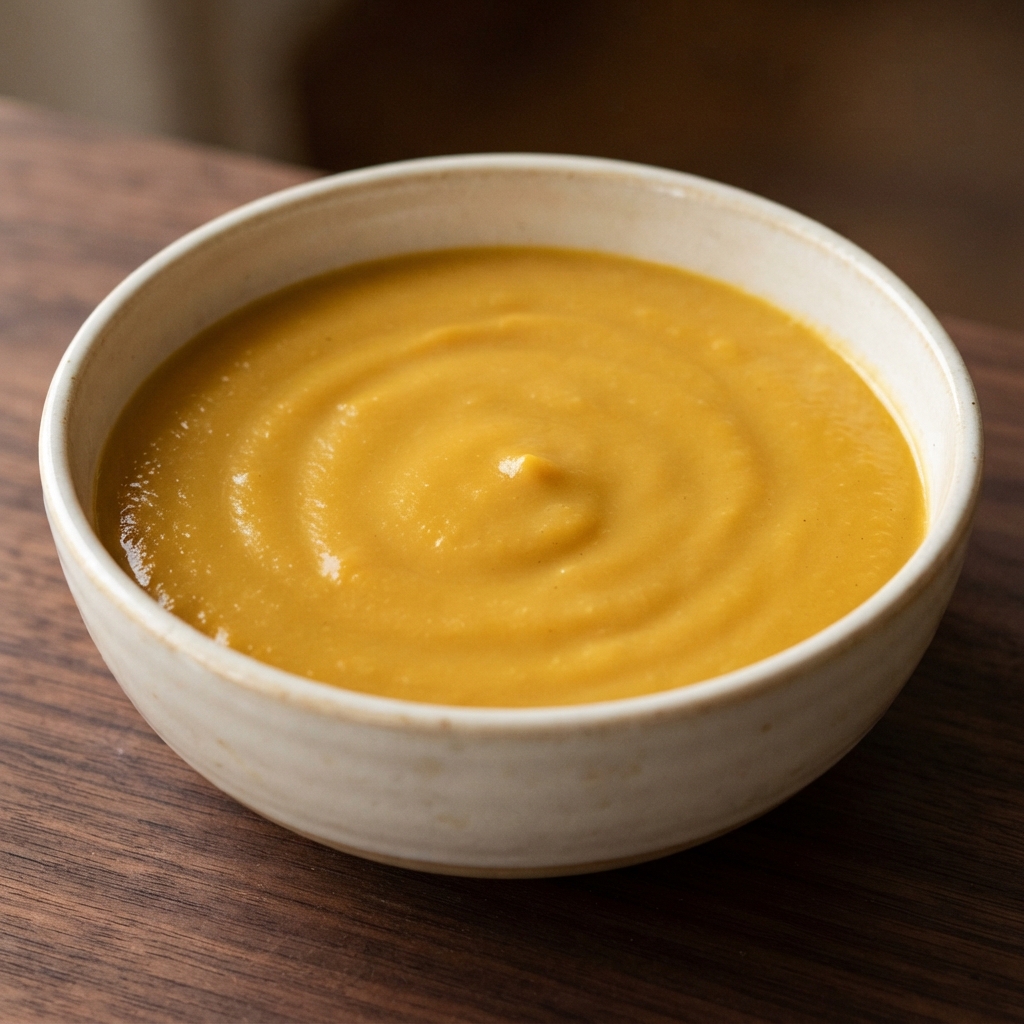 Apple-Kissed Butternut and Acorn Squash Roasted Soup