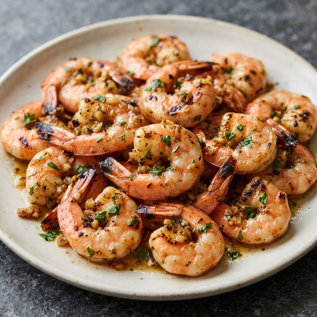 Our Backyard Grilled Garlic-Butter Shrimp