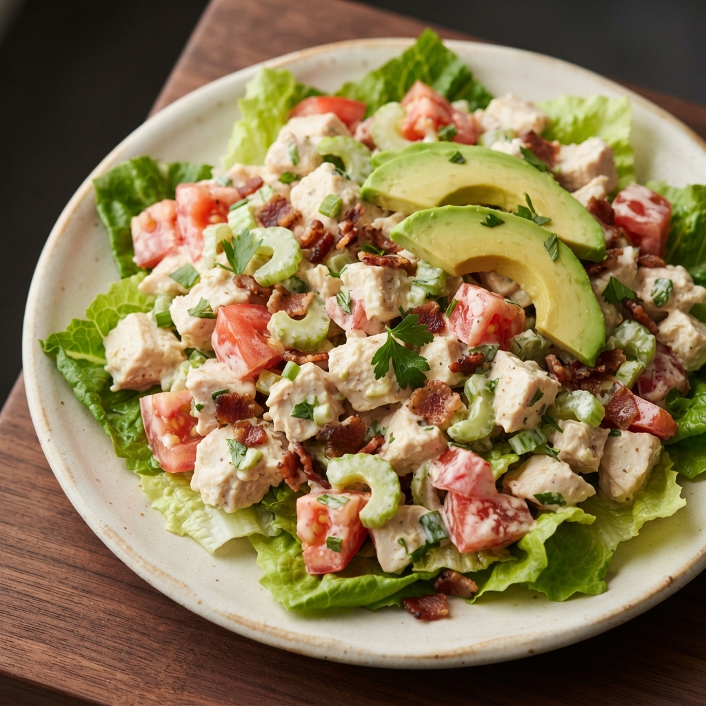 BLT Chicken Salad with Avocado