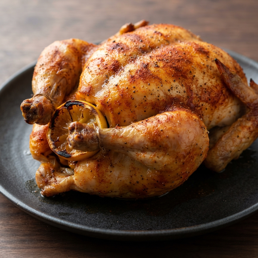 Pressure Cooker Lemon Rotisserie-Style Chicken