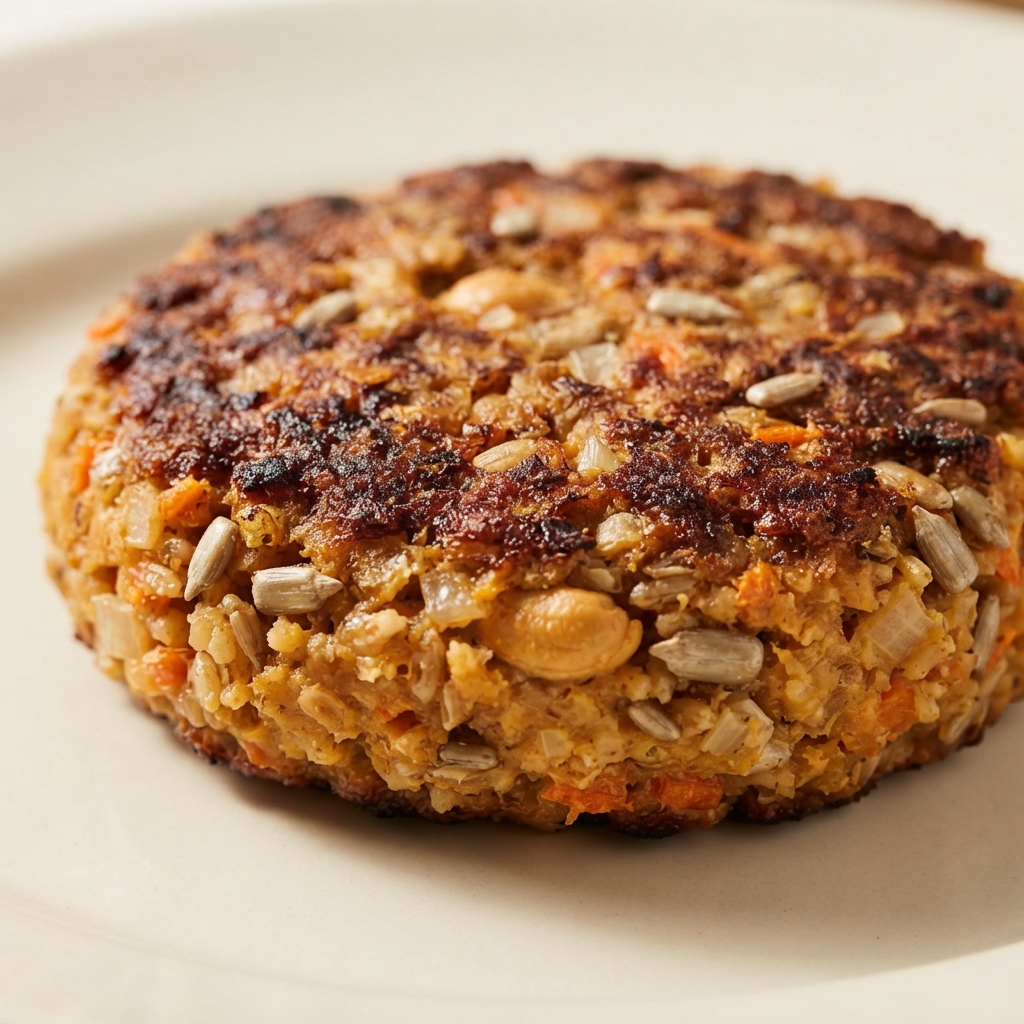 Carrot Rice Nut Burger