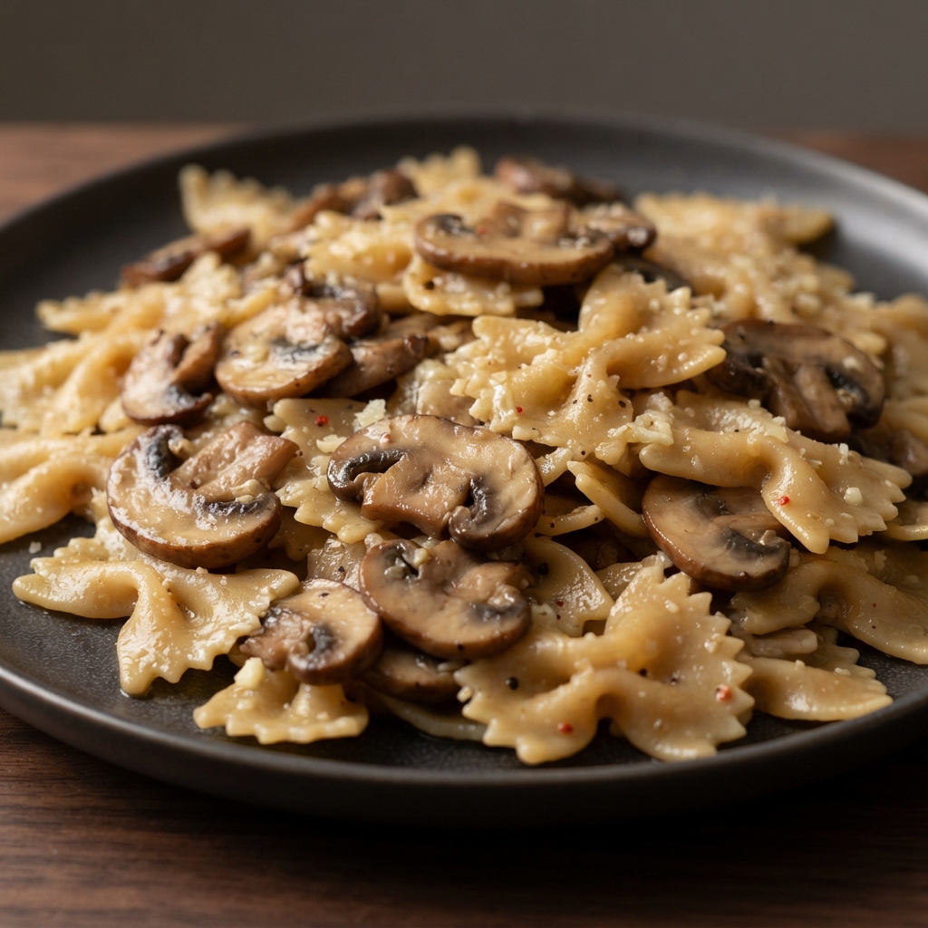 Farfalle with Baby Bella Mushrooms