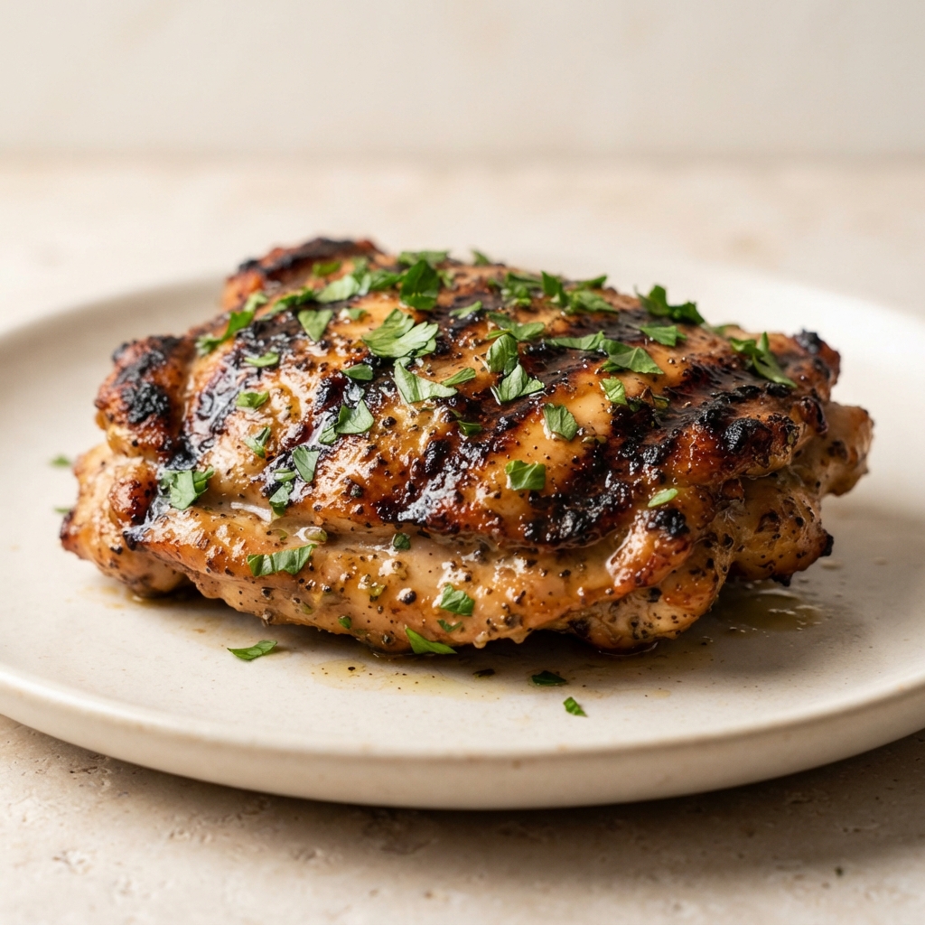 Caesar-Marinated Grilled Chicken Thighs