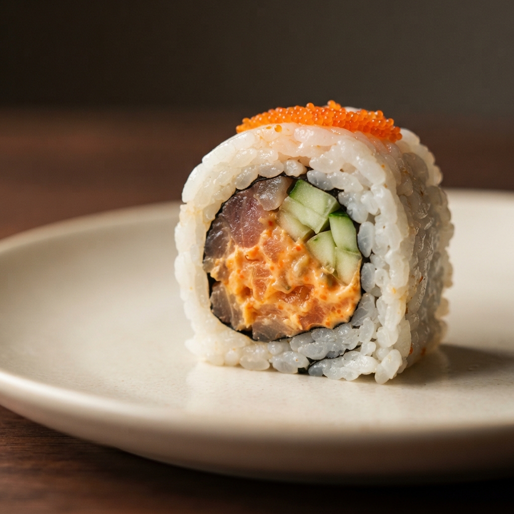 Fiery Yellowtail Maki Roll