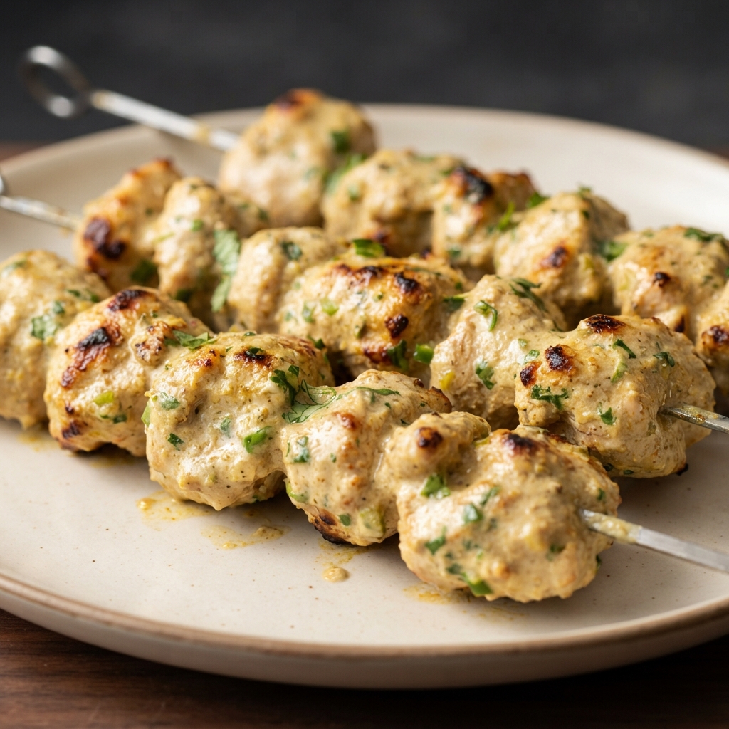 Reshmi Kebab (Silky Chicken Kebabs)