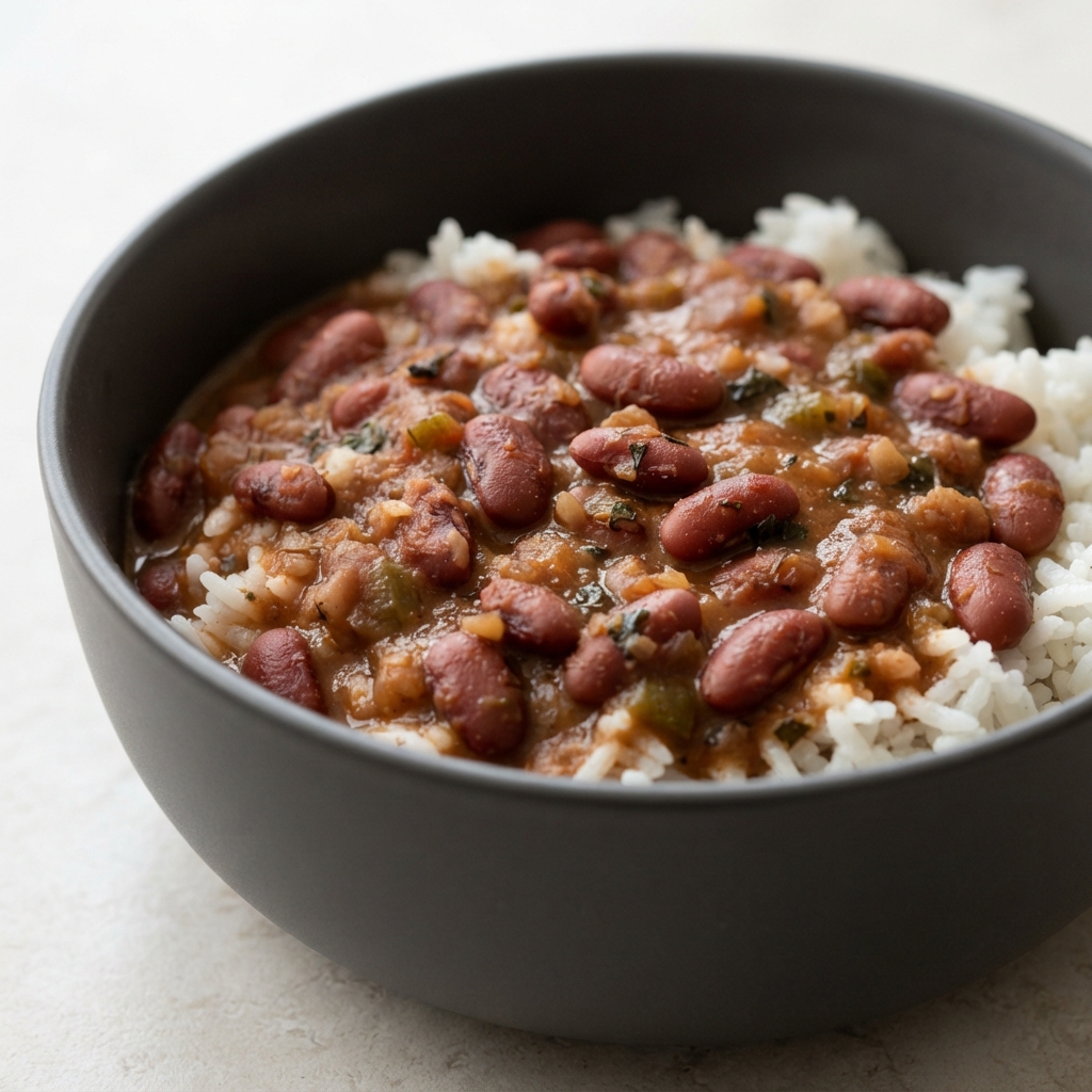 Plant-Based Red Beans with Rice