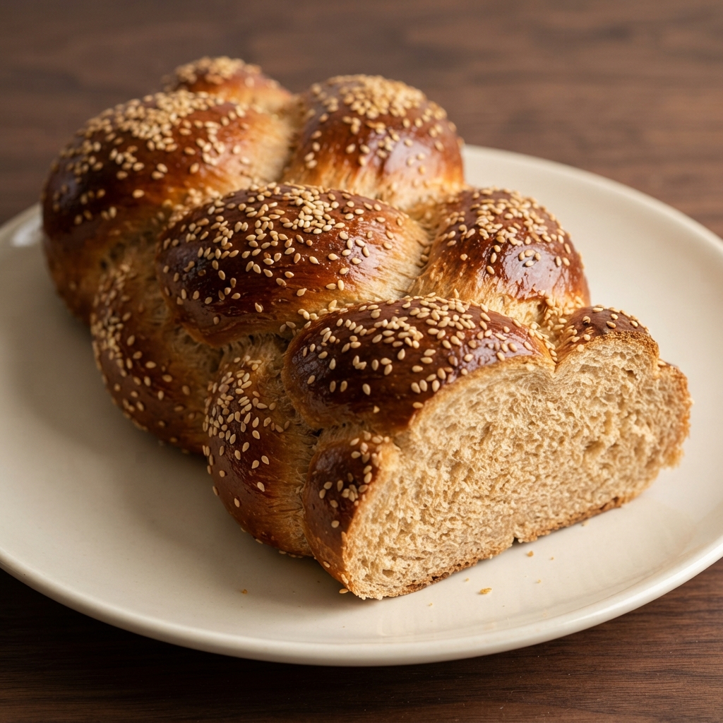 Honey-Sweetened Whole Wheat Challah