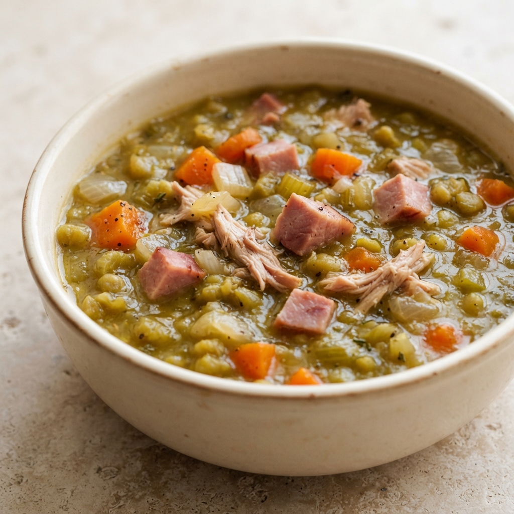 Rick's Hearty Split Pea and Ham Soup